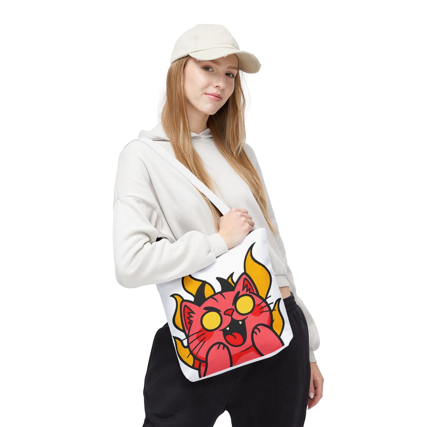 Evil Laughing Cat - Twitch Emote - Devil Cat Tote