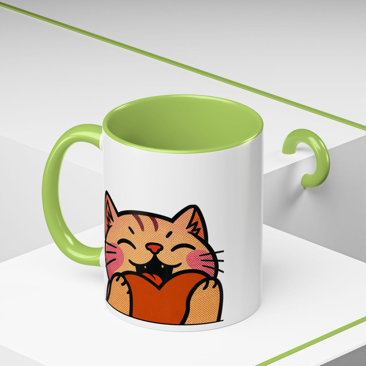 Heart, Hug, Happiness, Love Accent Coffee Mug – Twitch Emote