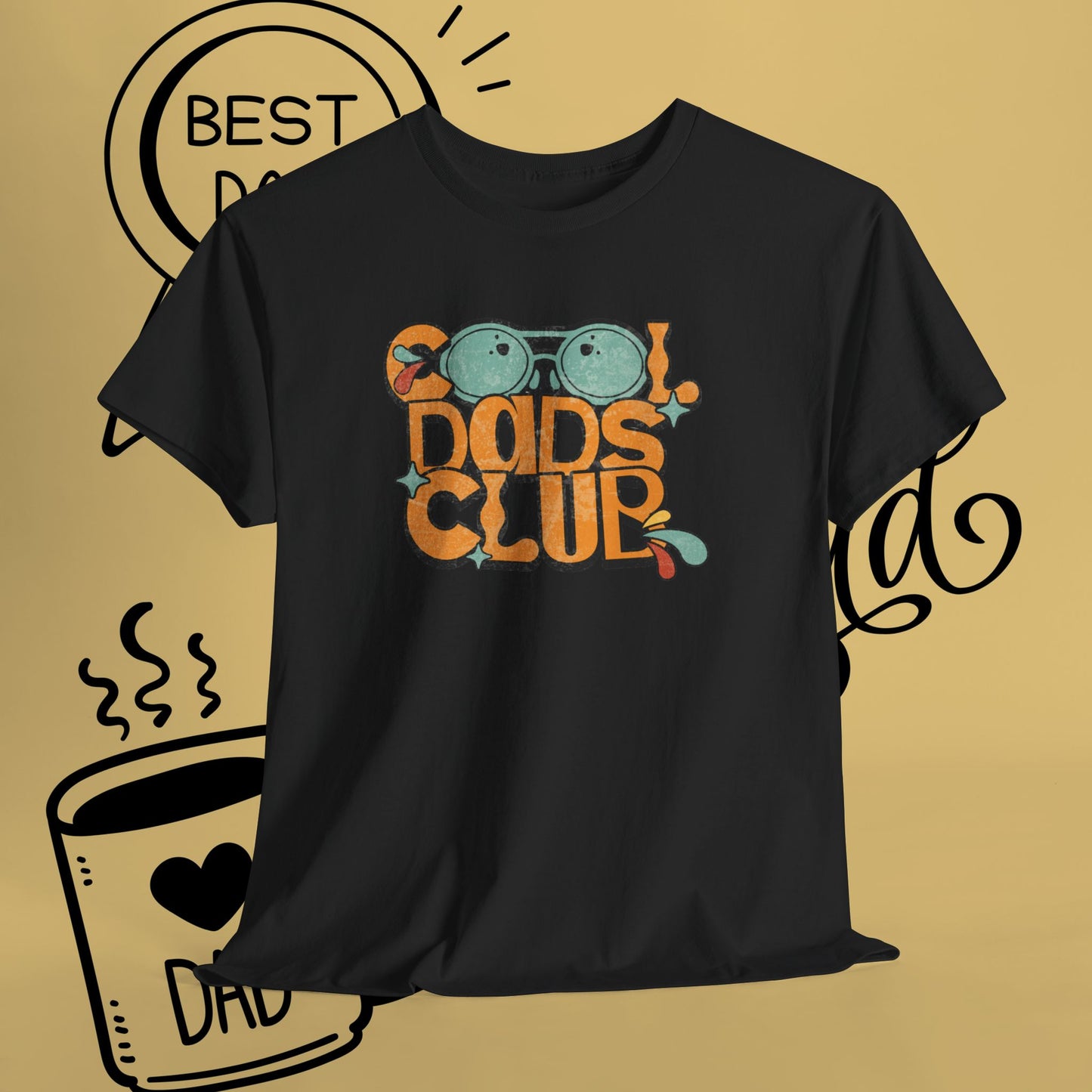 Cool Dad's Club Vintage Surf T-Shirt — Retro Shades Graphic