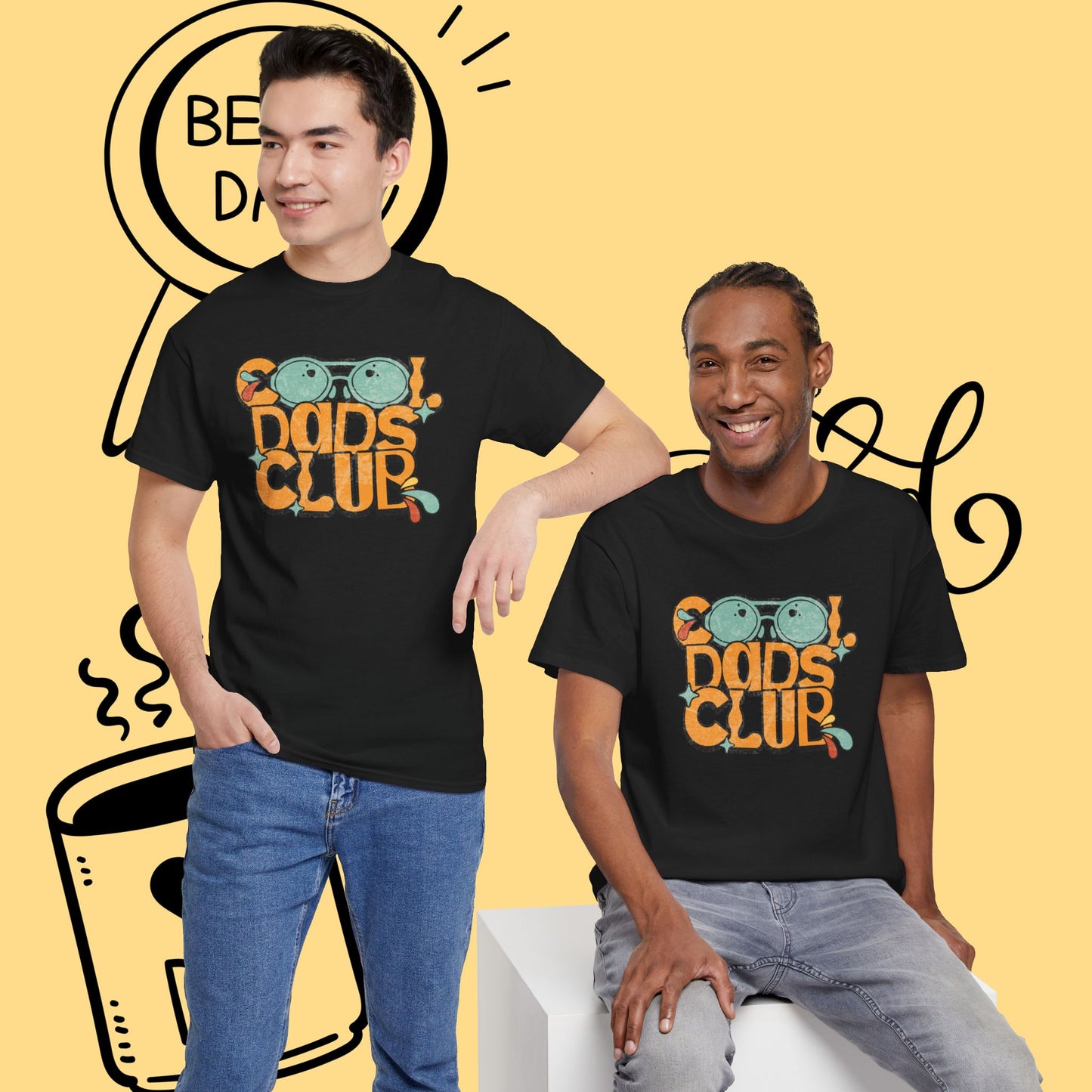 Cool Dad's Club Vintage Surf T-Shirt — Retro Shades Graphic