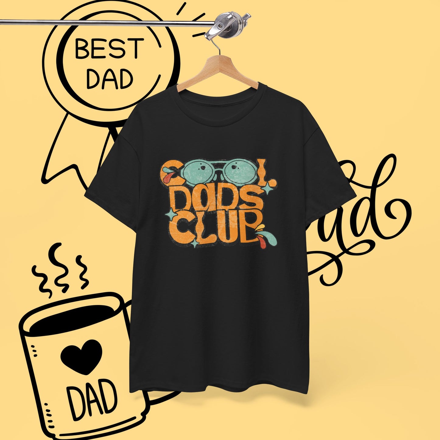 Cool Dad's Club Vintage Surf T-Shirt — Retro Shades Graphic