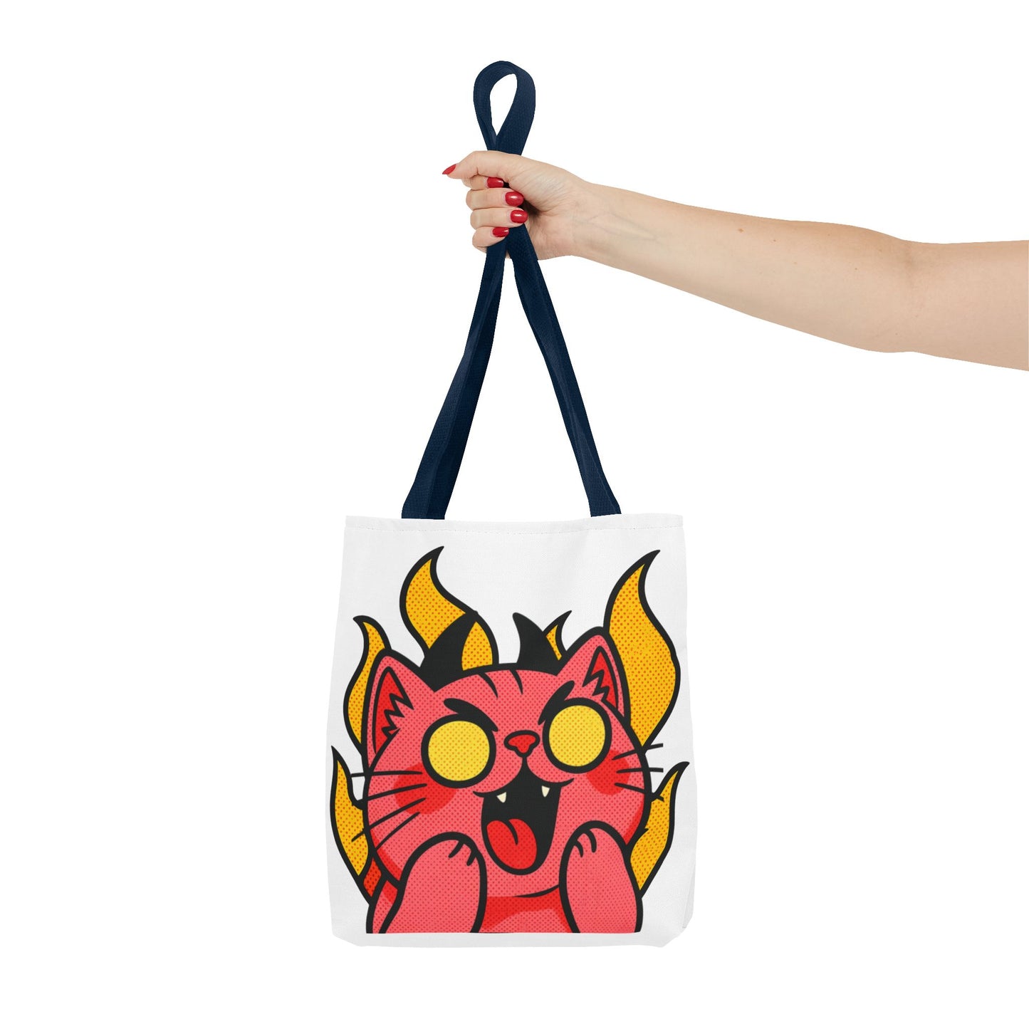 Evil Laughing Cat - Twitch Emote - Devil Cat Tote