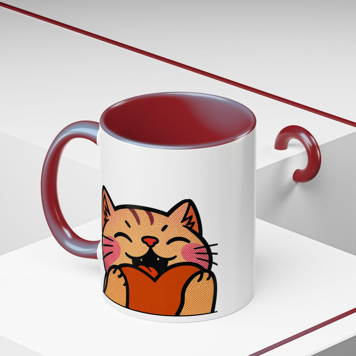 Heart, Hug, Happiness, Love Accent Coffee Mug – Twitch Emote