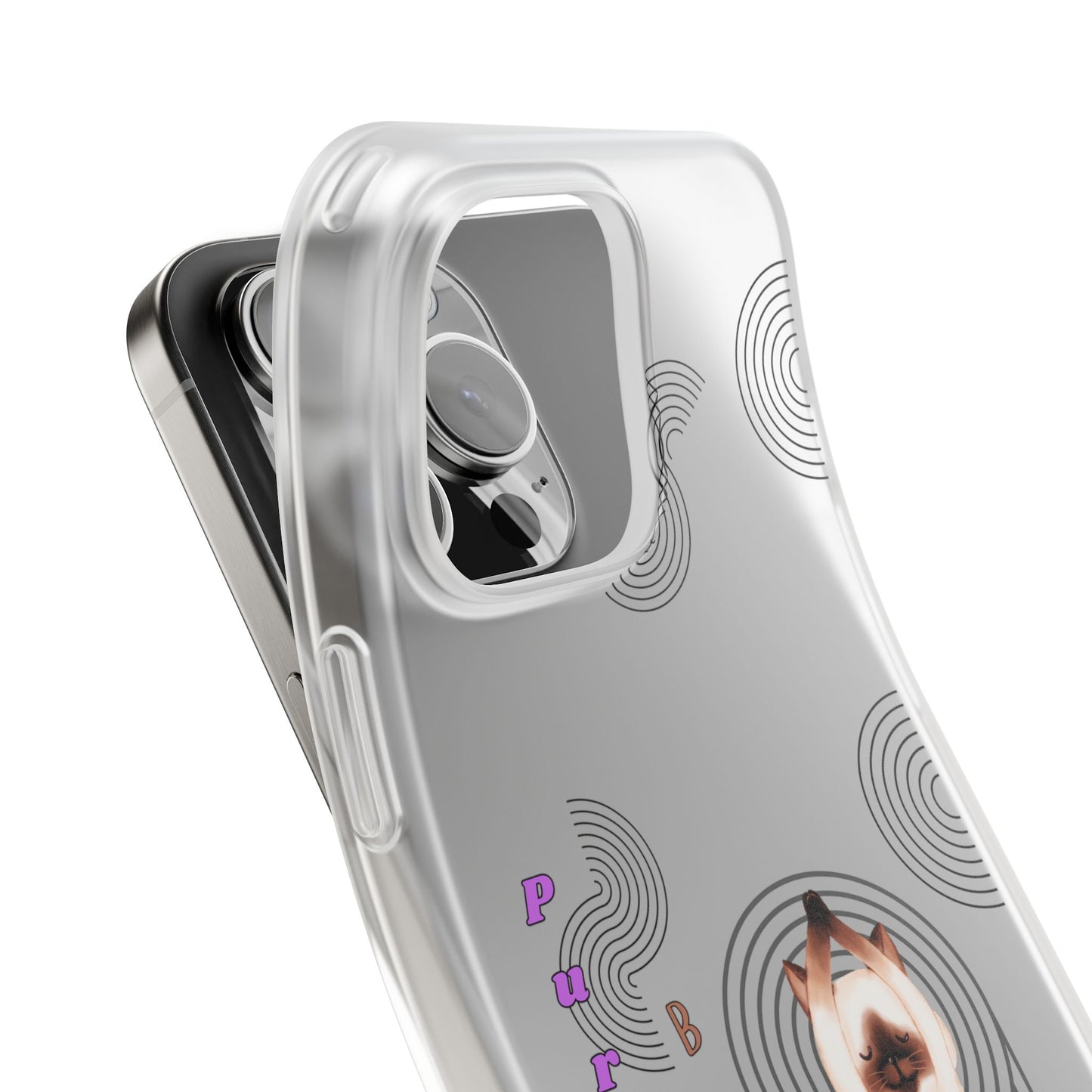 Cat Balance Phone Case, Cute Pet Lover Gift, Flexible Mobile Cover, Animal Art Accessories, Unique Phone Protector