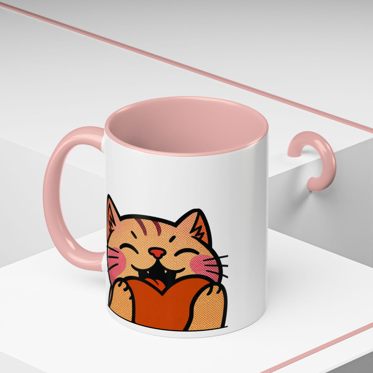 Heart, Hug, Happiness, Love Accent Coffee Mug – Twitch Emote