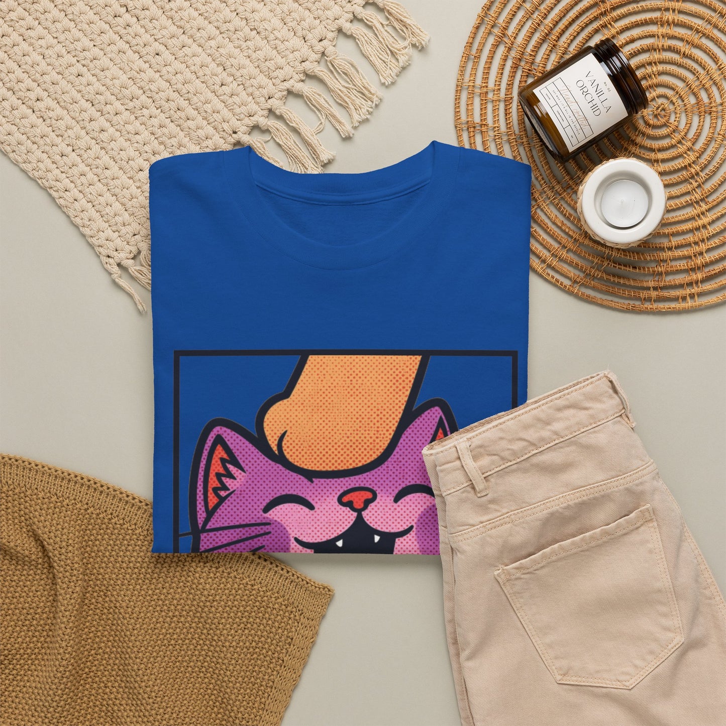 Twitch Emote "Pet Me, Purrfectly Happy!