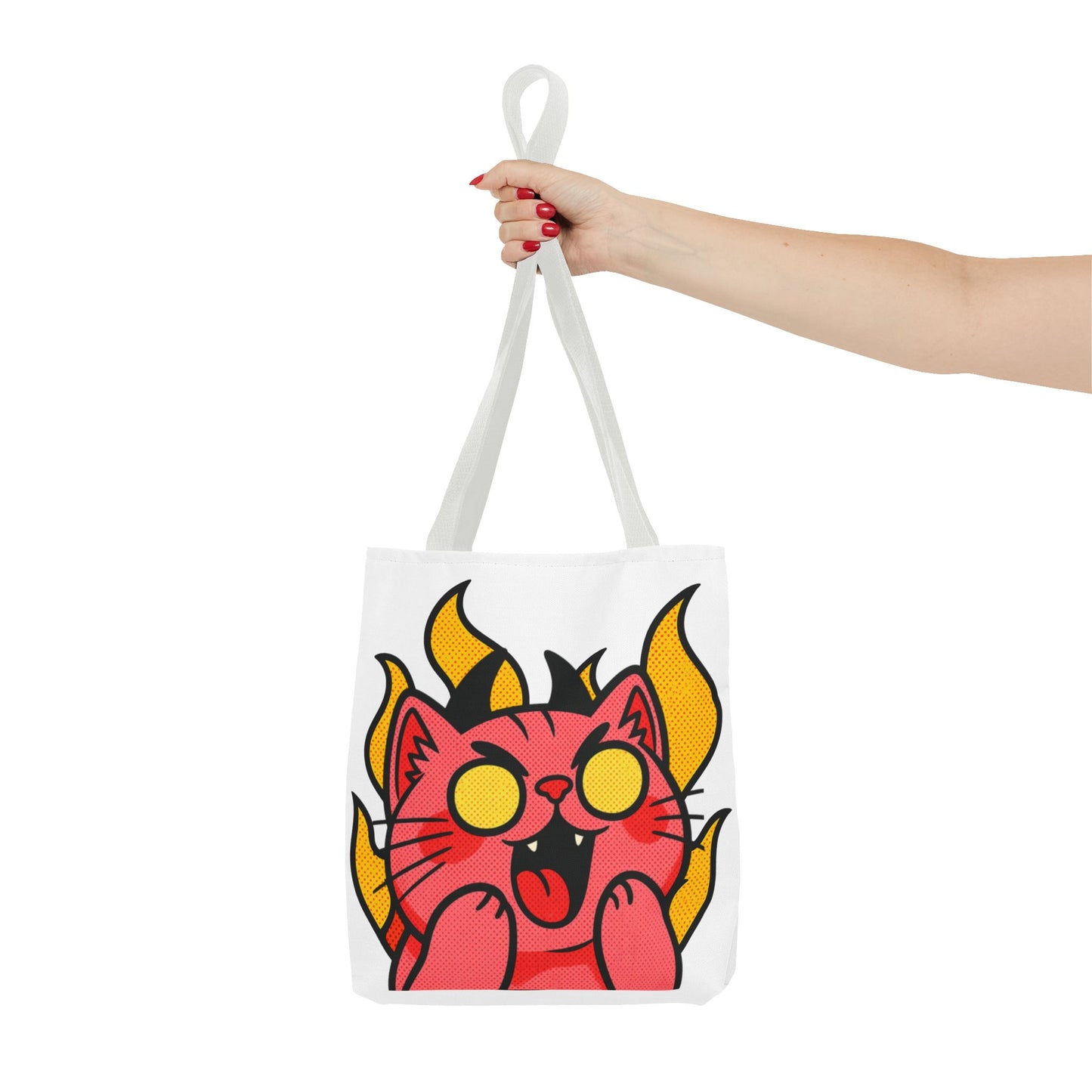 Evil Laughing Cat - Twitch Emote - Devil Cat Tote