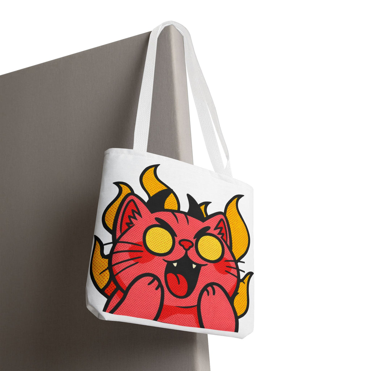 Evil Laughing Cat - Twitch Emote - Devil Cat Tote