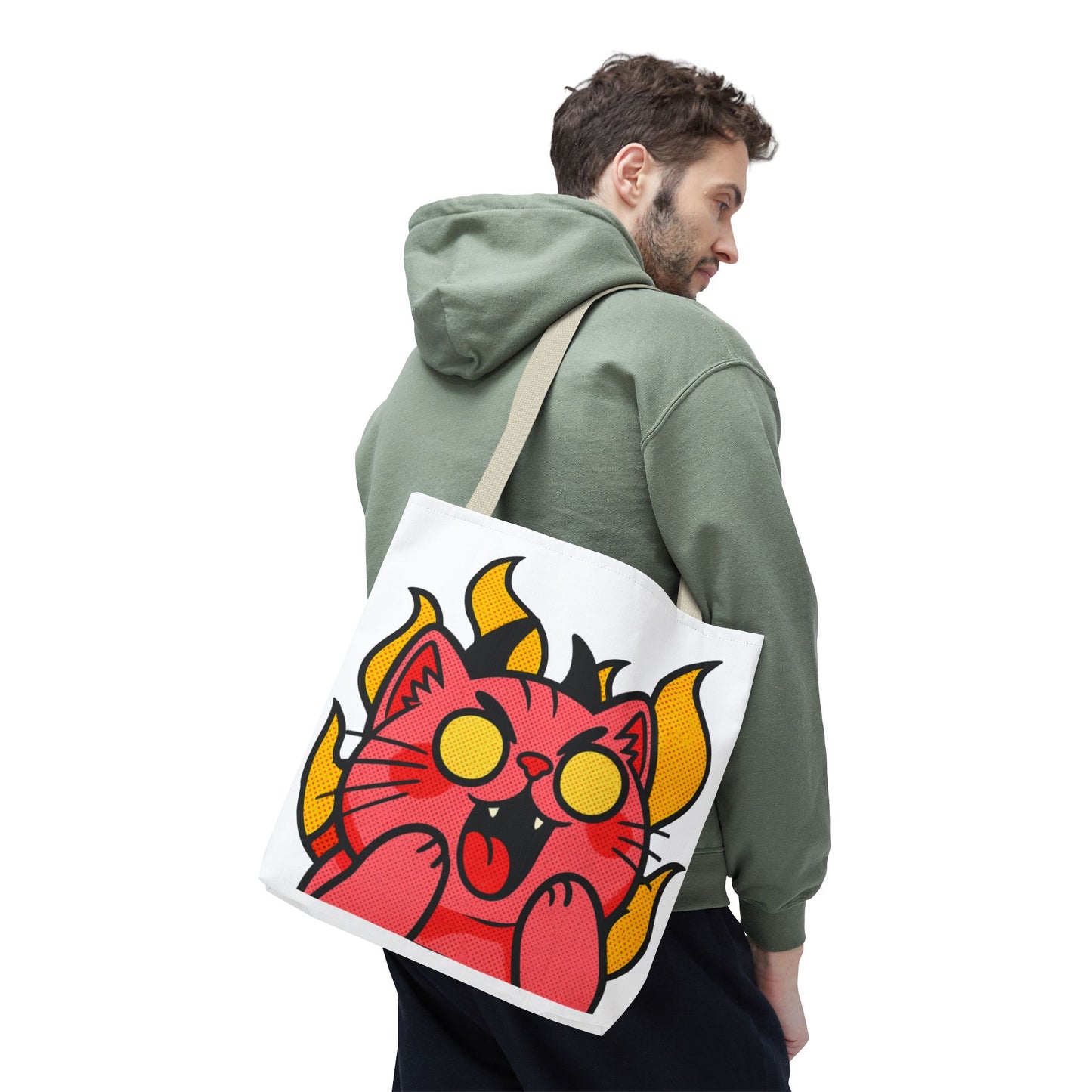 Evil Laughing Cat - Twitch Emote - Devil Cat Tote