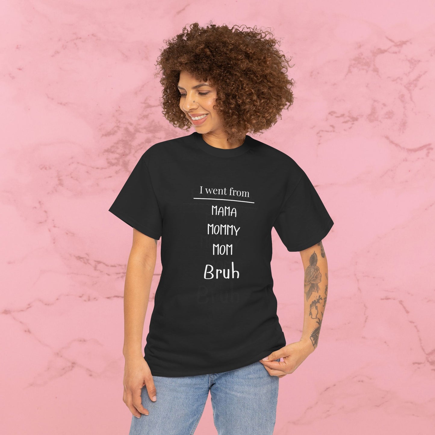 Mama Mommy Mom Bruh T‑Shirt — Funny Mom Evolution Tee