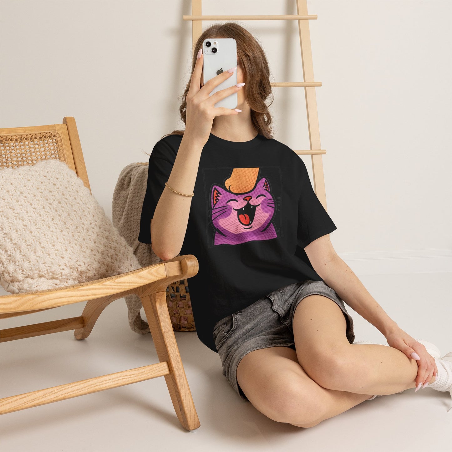 Twitch Emote "Pet Me, Purrfectly Happy!