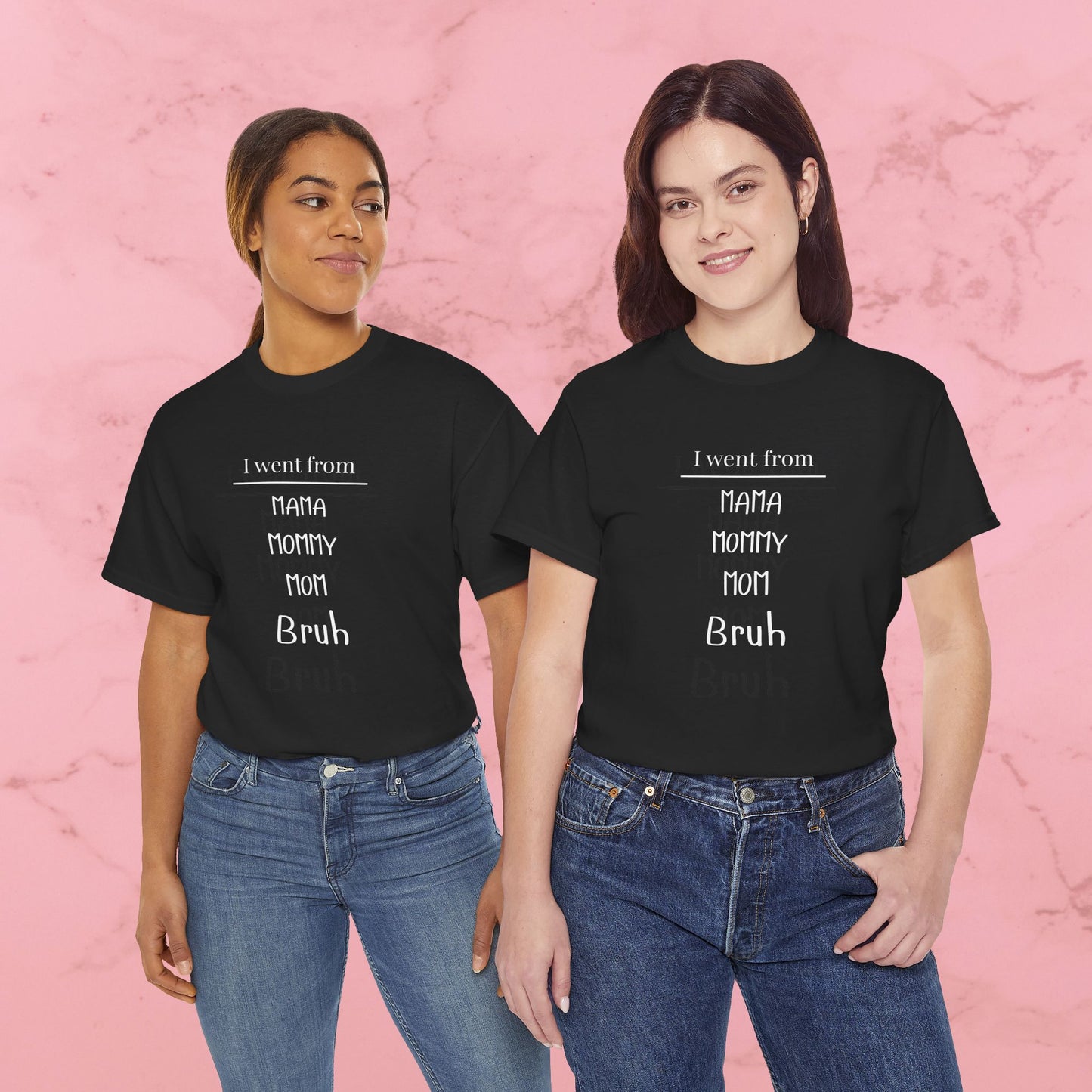 Mama Mommy Mom Bruh T‑Shirt — Funny Mom Evolution Tee