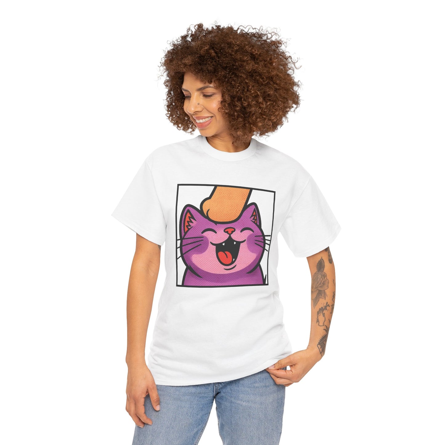 Twitch Emote "Pet Me, Purrfectly Happy!