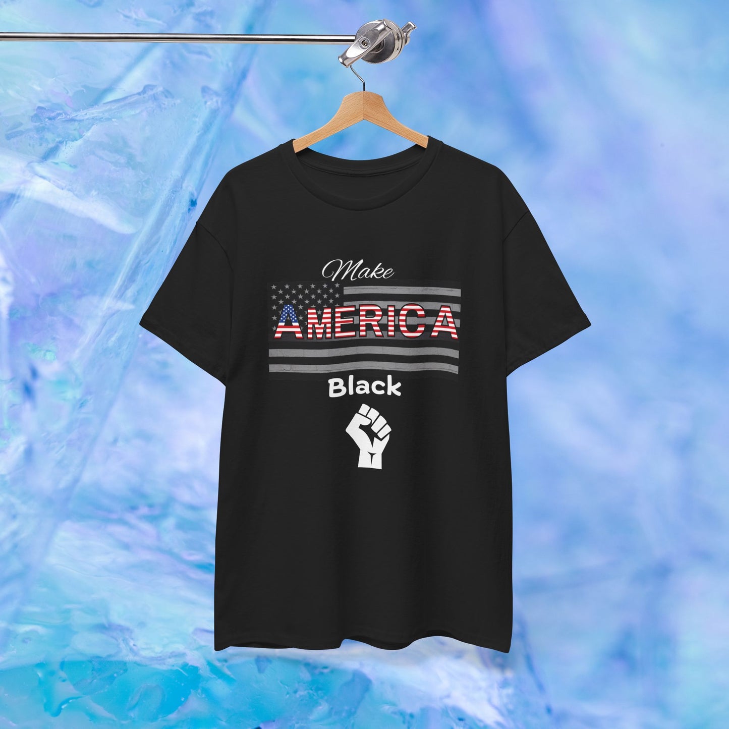 Make America Black Patriotic T‑Shirt —American Pride on the Black Side