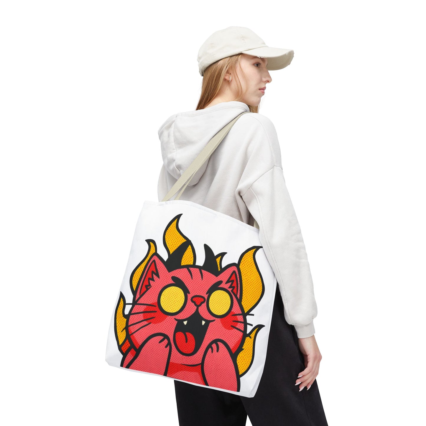 Evil Laughing Cat - Twitch Emote - Devil Cat Tote