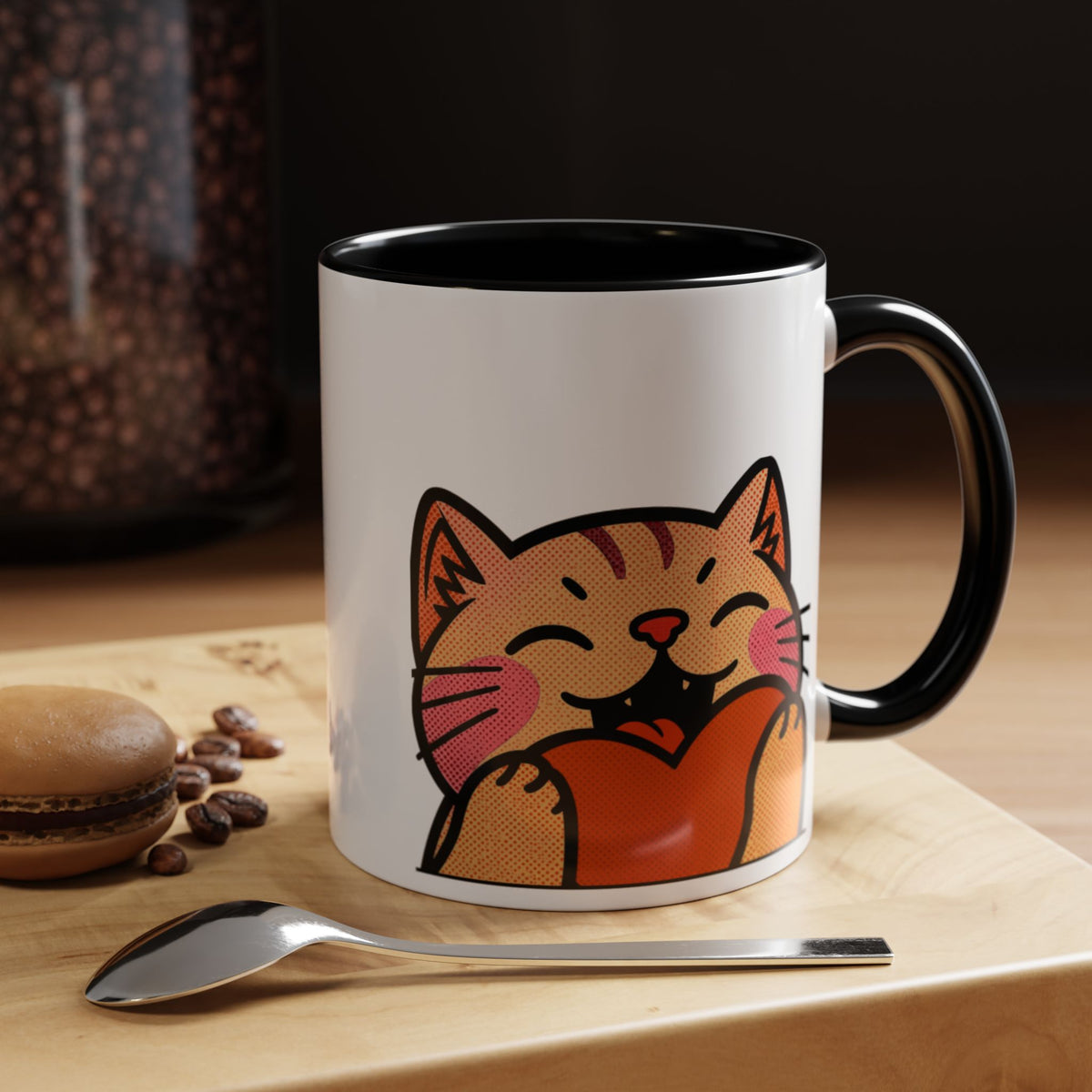 Heart, Hug, Happiness, Love Accent Coffee Mug – Twitch Emote