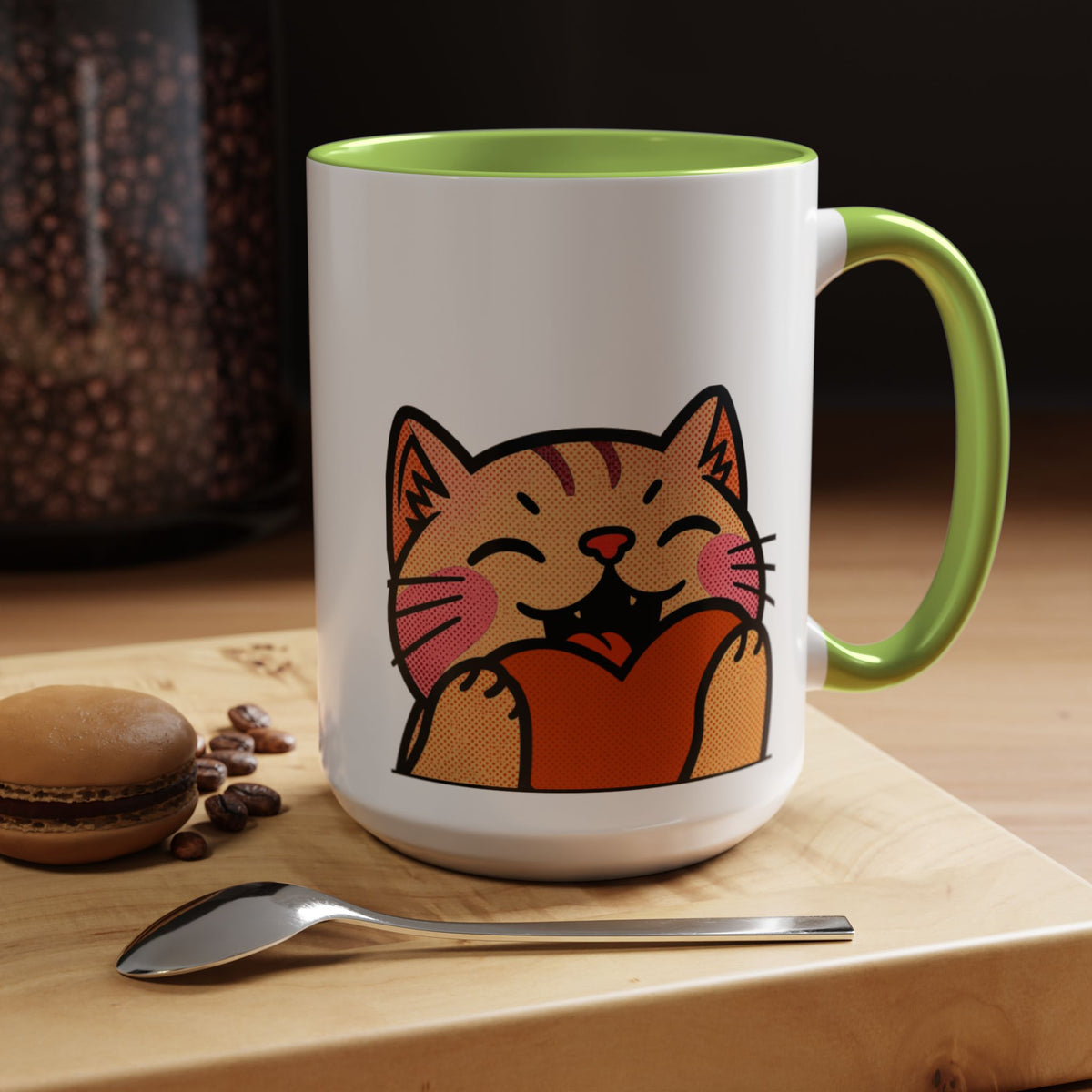 Heart, Hug, Happiness, Love Accent Coffee Mug – Twitch Emote