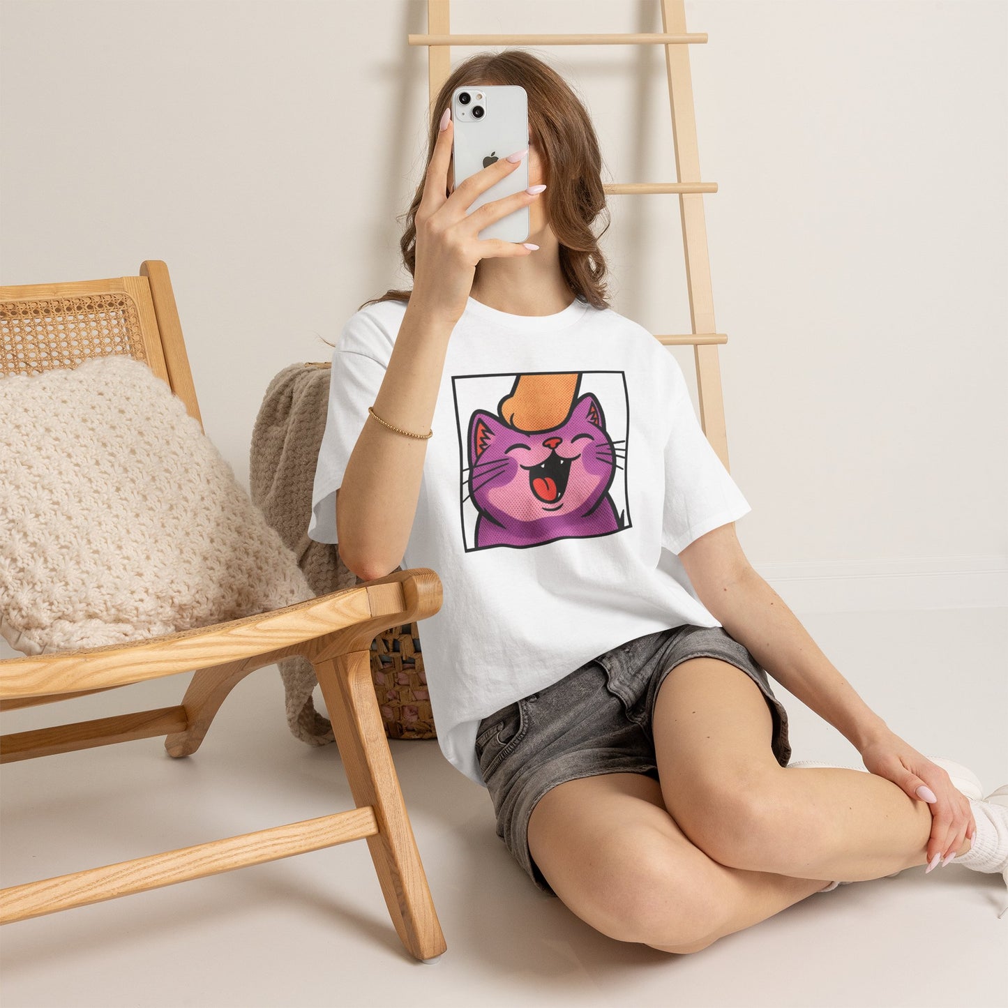 Twitch Emote "Pet Me, Purrfectly Happy!