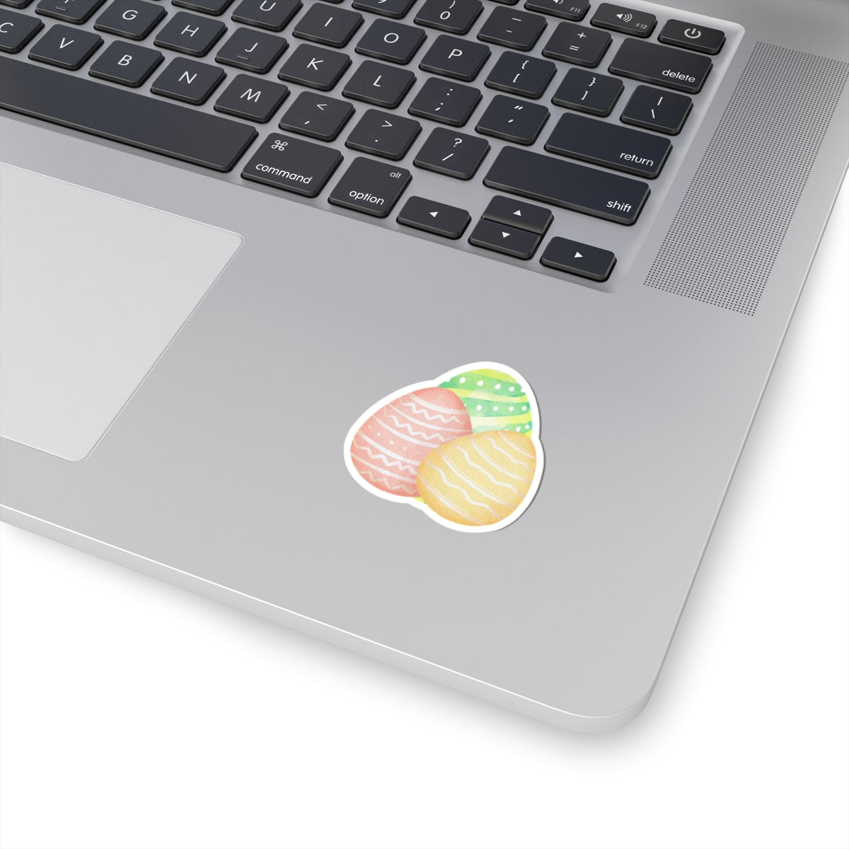 Easter Egg Kiss-Cut Stickers - Colorful Spring Decor for Laptops, Journals & Gifts