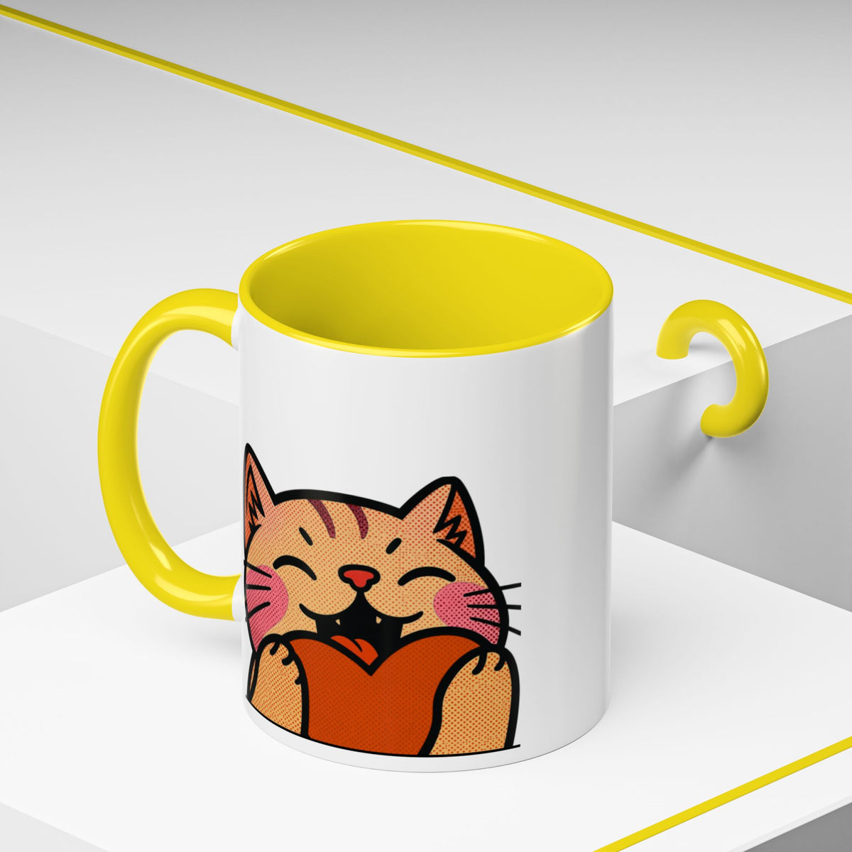 Heart, Hug, Happiness, Love Accent Coffee Mug – Twitch Emote