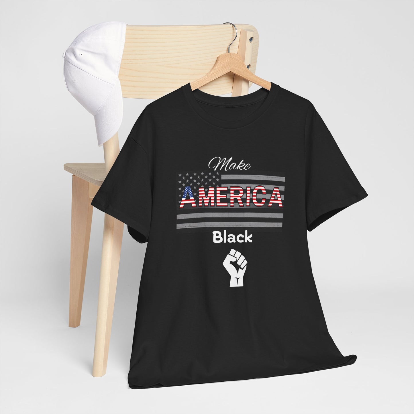 Make America Black Patriotic T‑Shirt —American Pride on the Black Side