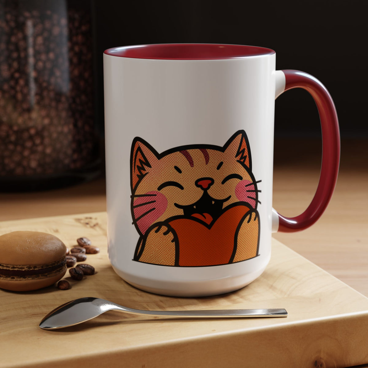 Heart, Hug, Happiness, Love Accent Coffee Mug – Twitch Emote