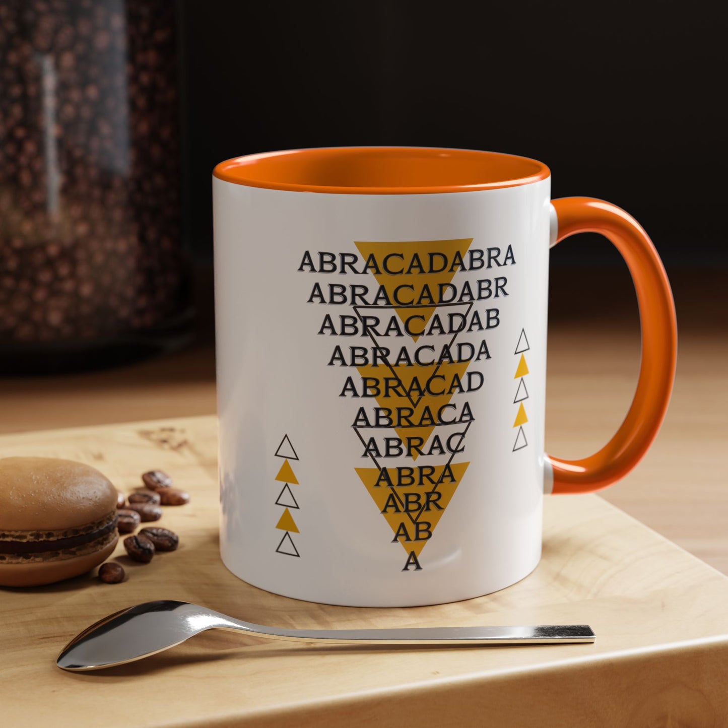 Abracadabra Manifest Accent Coffee Mug (11oz), A Spellbinding Reminder to Speak Magic