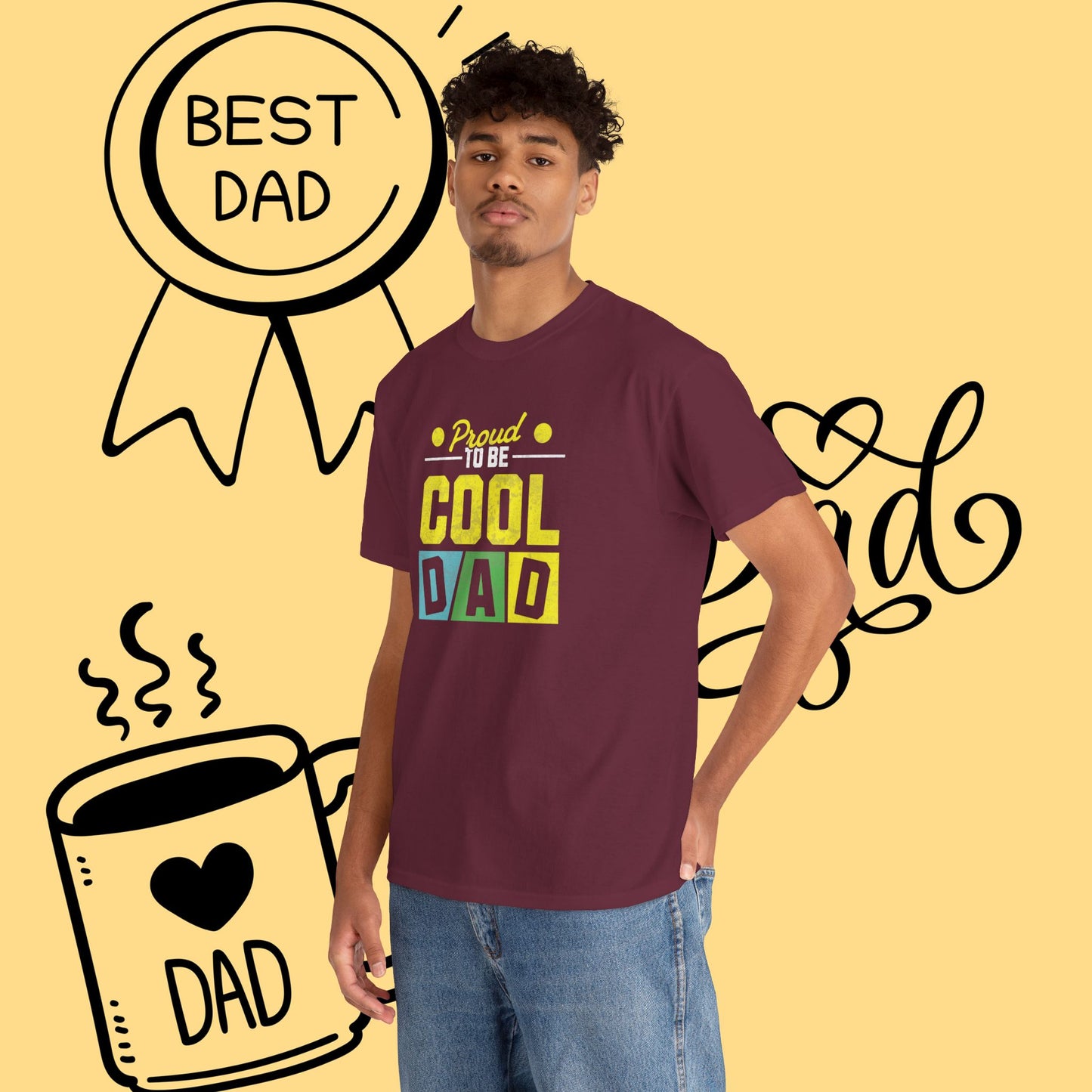 Cool Dad T-Shirt — "Proud to Be Cool Dad" Graphic Tee for Father’s Day