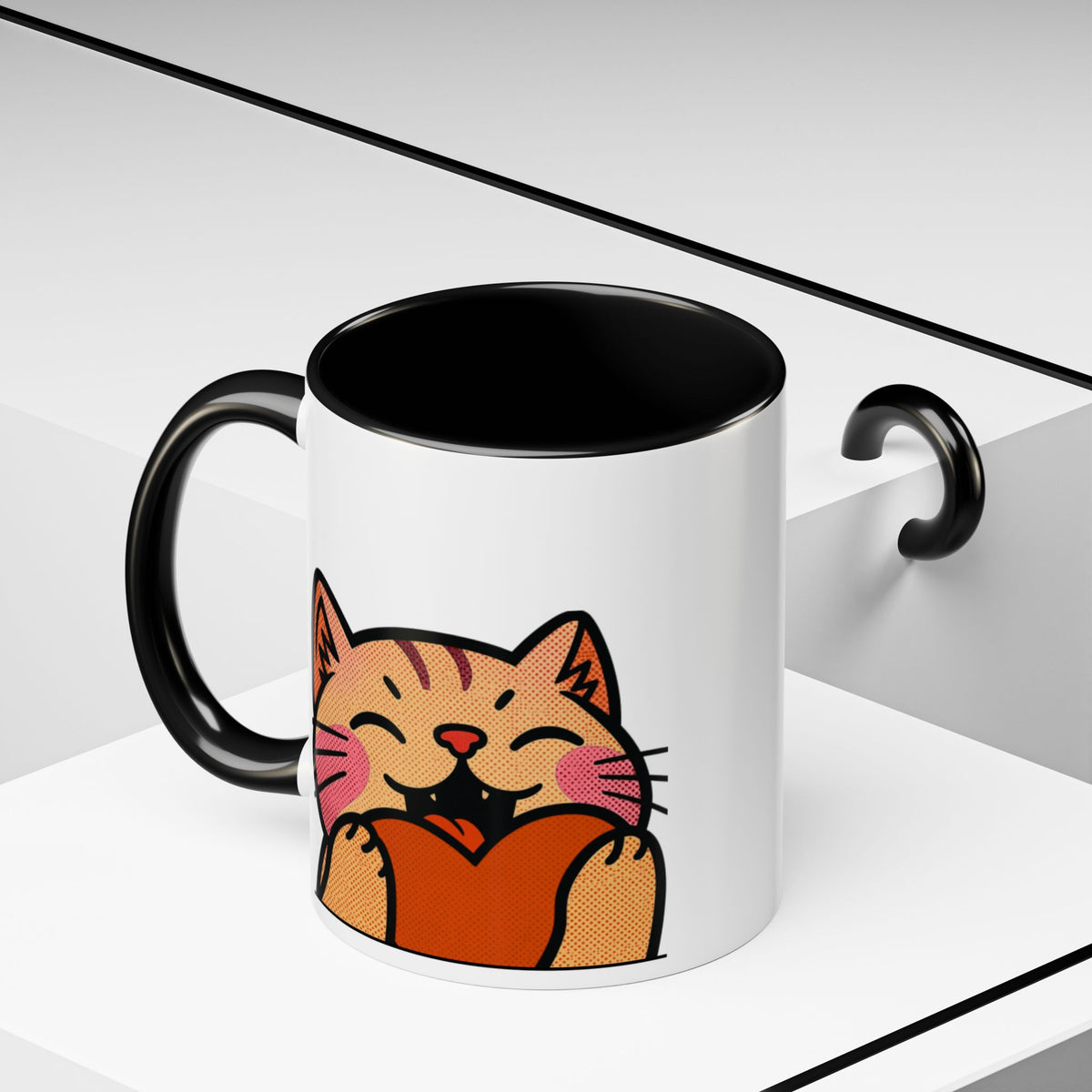 Heart, Hug, Happiness, Love Accent Coffee Mug – Twitch Emote