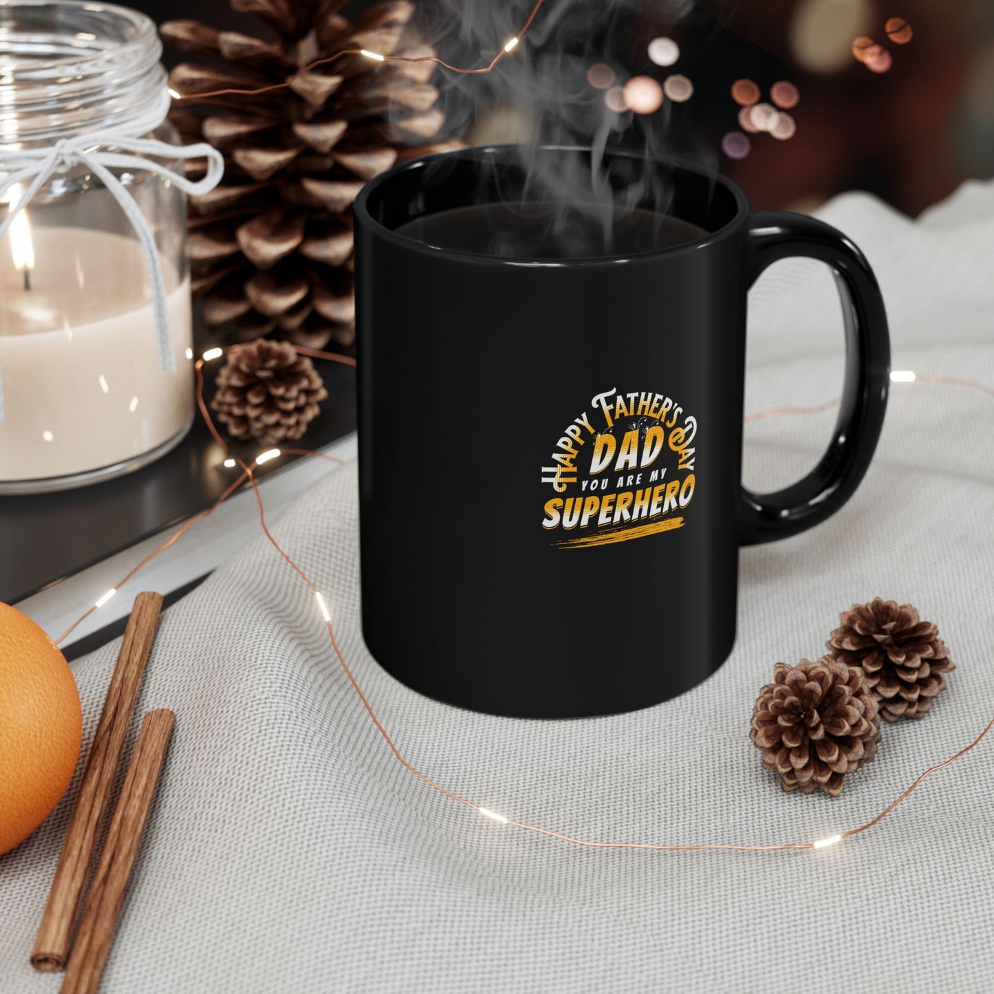 Dad Superhero Mug — Happy Father’s Day Coffee Cup (11oz & 15oz)