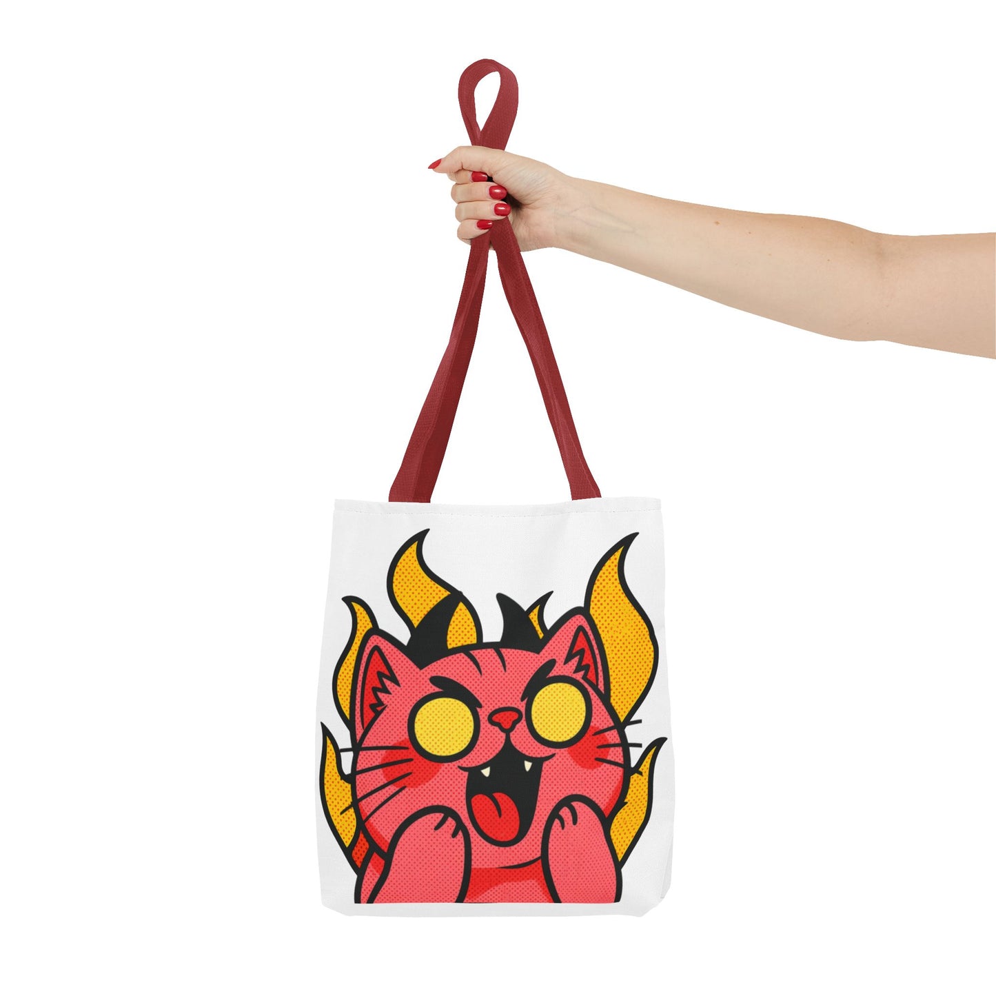 Evil Laughing Cat - Twitch Emote - Devil Cat Tote