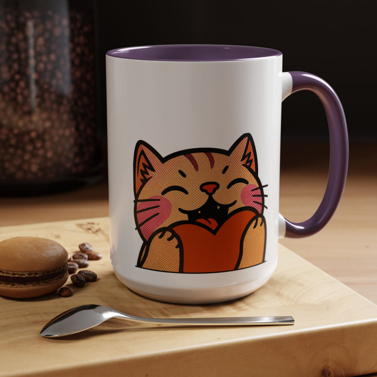 Heart, Hug, Happiness, Love Accent Coffee Mug – Twitch Emote