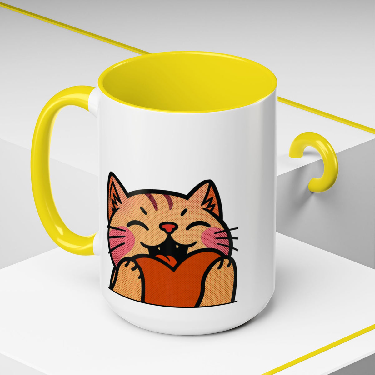 Heart, Hug, Happiness, Love Accent Coffee Mug – Twitch Emote