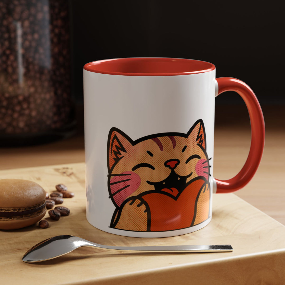 Heart, Hug, Happiness, Love Accent Coffee Mug – Twitch Emote