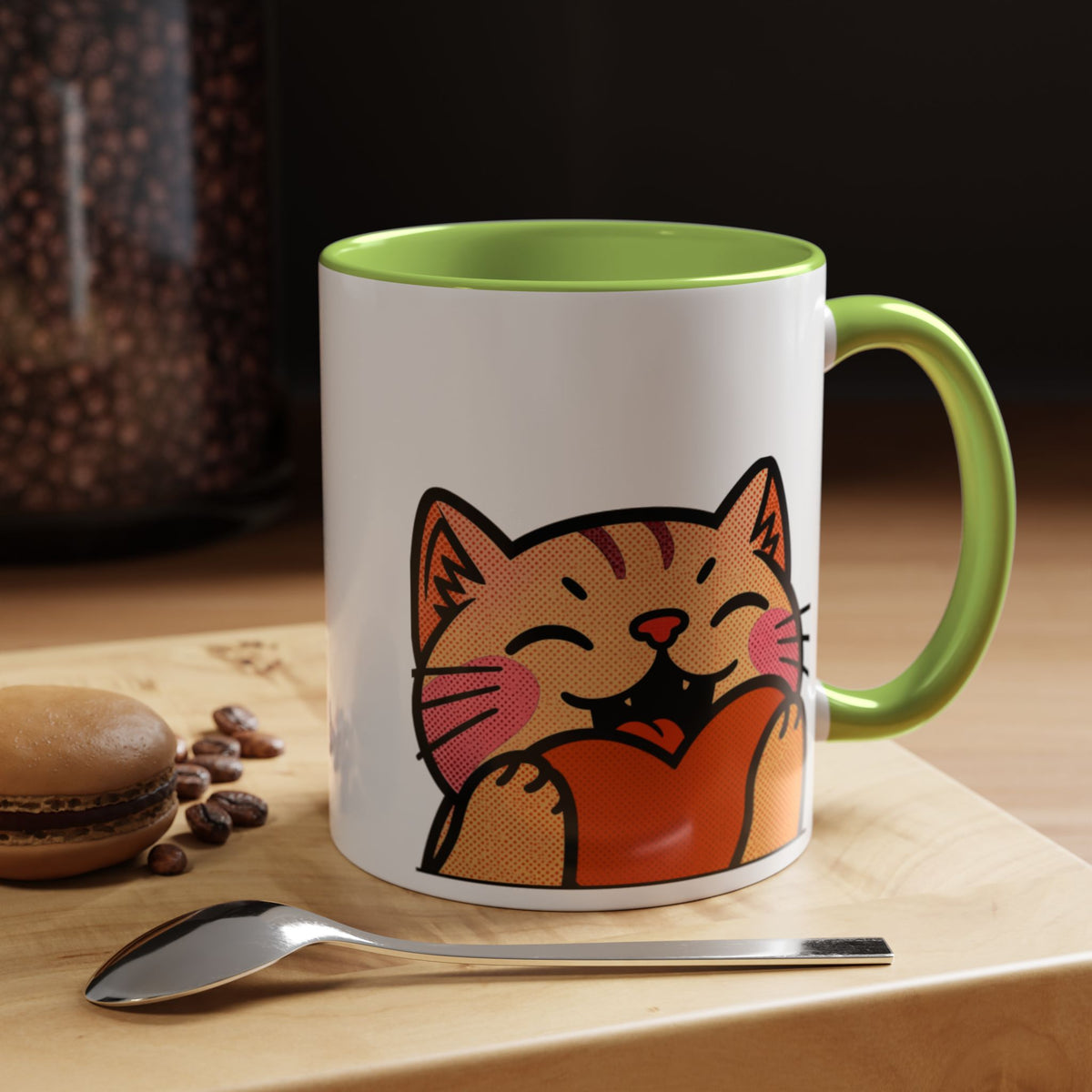 Heart, Hug, Happiness, Love Accent Coffee Mug – Twitch Emote