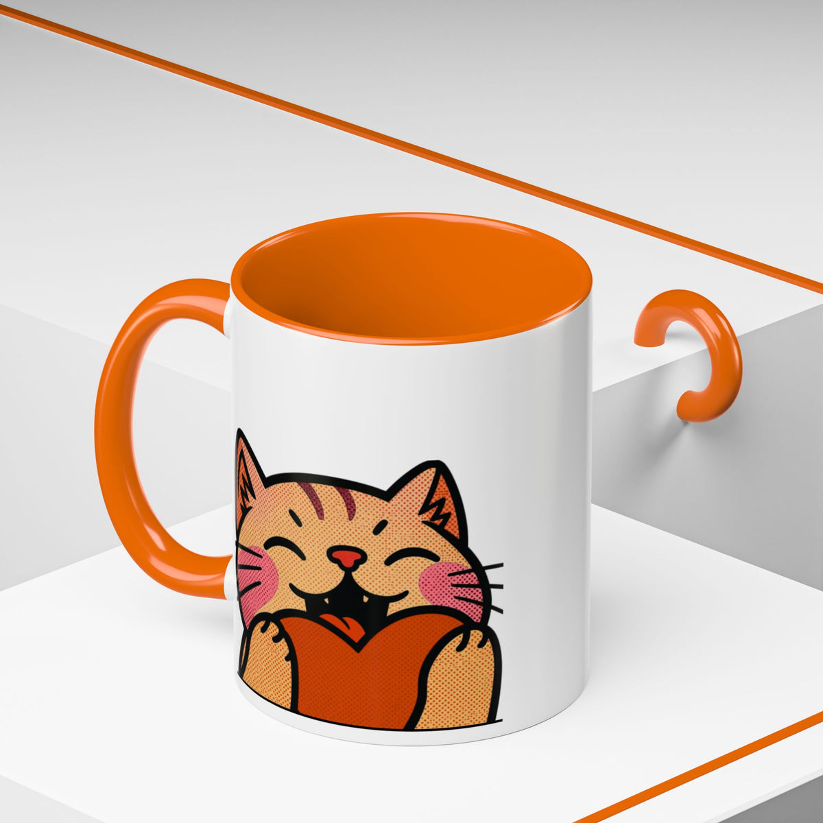 Heart, Hug, Happiness, Love Accent Coffee Mug – Twitch Emote