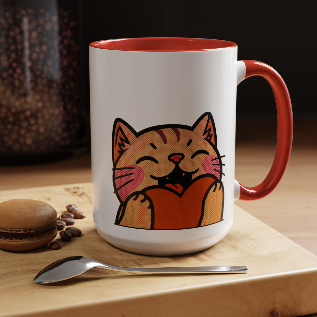 Heart, Hug, Happiness, Love Accent Coffee Mug – Twitch Emote