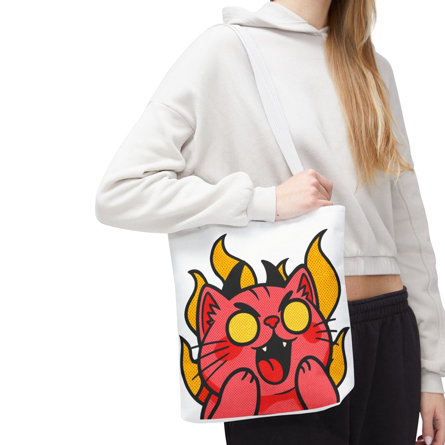 Evil Laughing Cat - Twitch Emote - Devil Cat Tote