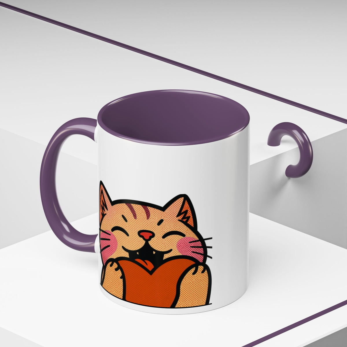 Heart, Hug, Happiness, Love Accent Coffee Mug – Twitch Emote