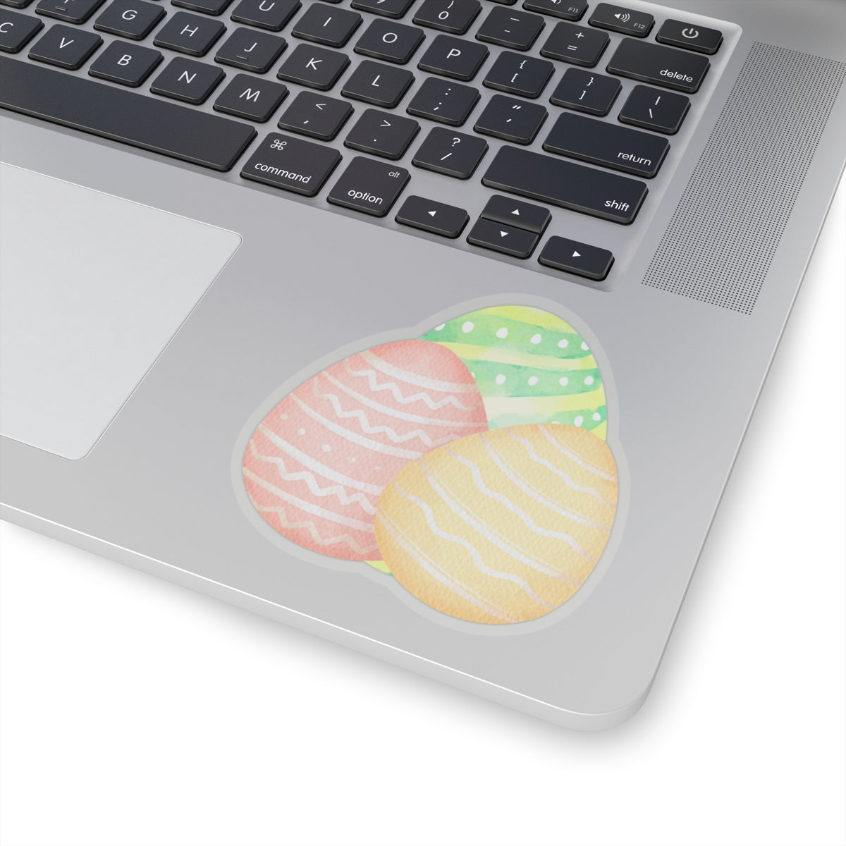 Easter Egg Kiss-Cut Stickers - Colorful Spring Decor for Laptops, Journals & Gifts