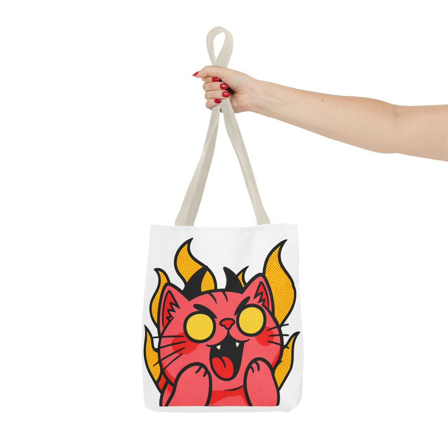 Evil Laughing Cat - Twitch Emote - Devil Cat Tote