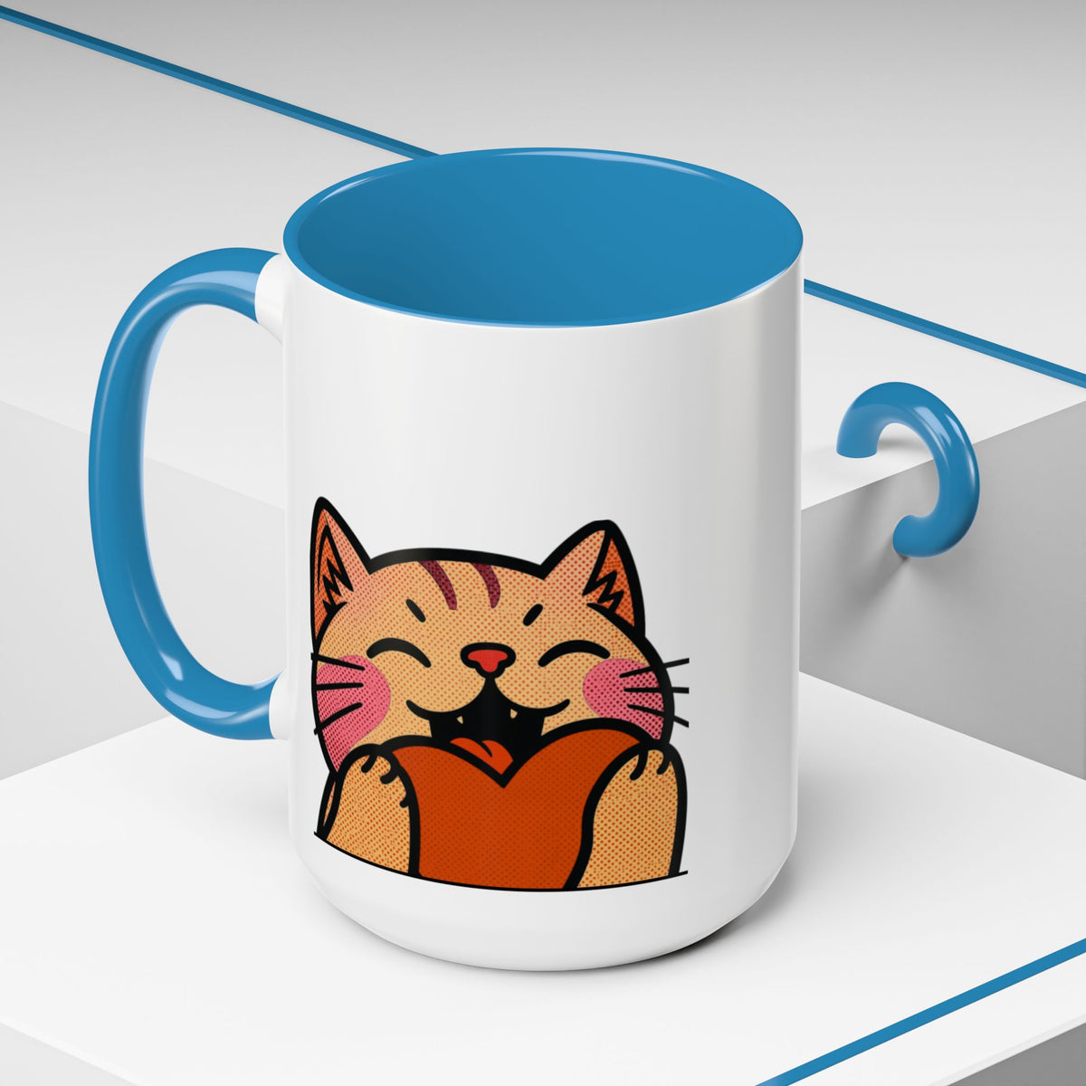 Heart, Hug, Happiness, Love Accent Coffee Mug – Twitch Emote