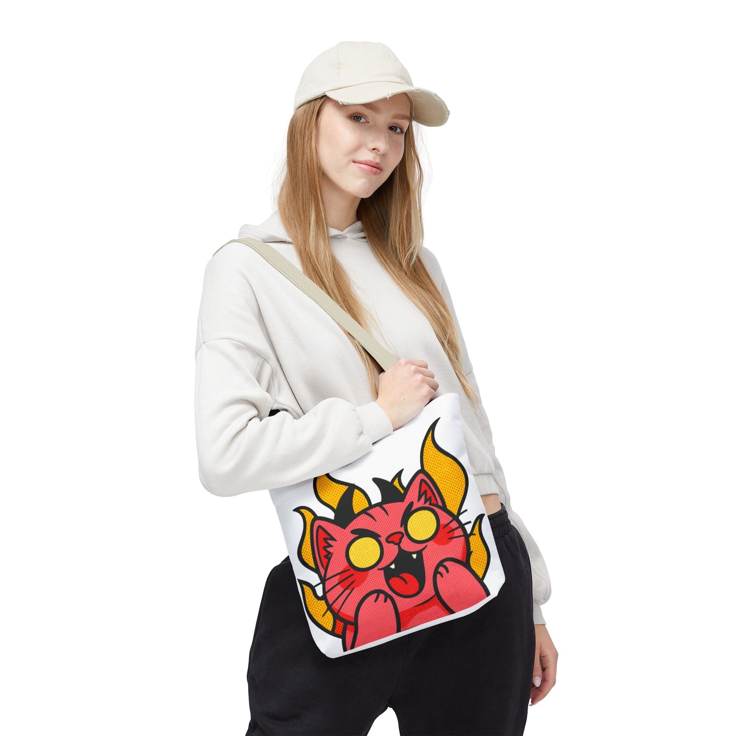 Evil Laughing Cat - Twitch Emote - Devil Cat Tote