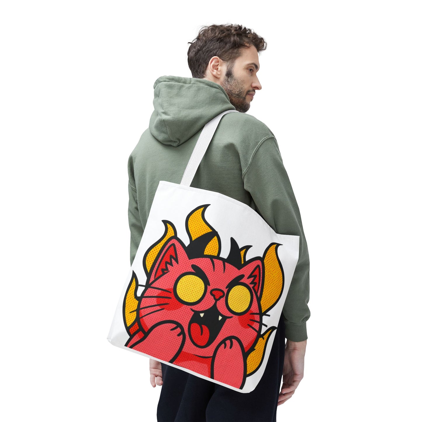 Evil Laughing Cat - Twitch Emote - Devil Cat Tote
